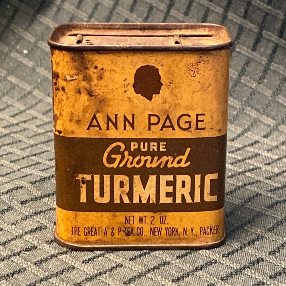 Vintage Ann Page Spice Can with Pure Ground Turmeric